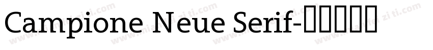 Campione Neue Serif字体转换